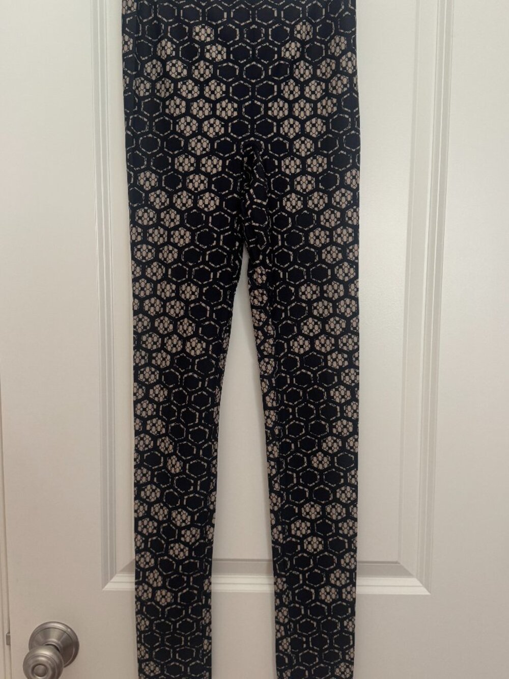 Alexander McQueen Hexagon Print Leggings Sz S